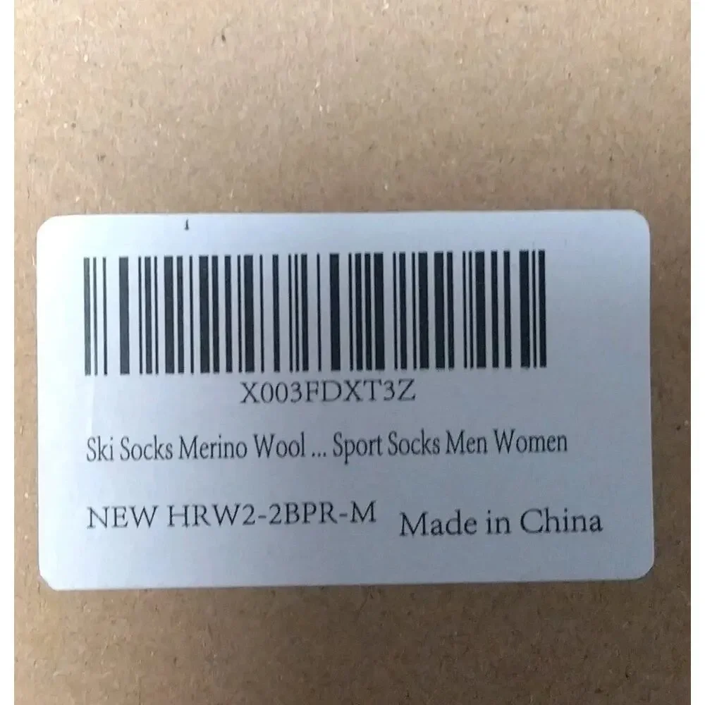 Ski Socks 50% Merino Wool Thermal Knee High Winter Snowboard Sport Socks Men ...